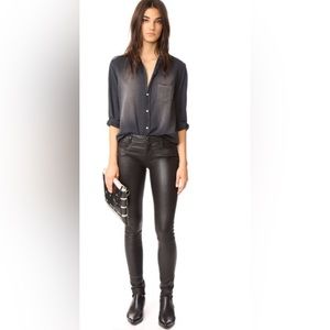Mackage black leather pants